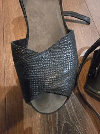 Sandalias Vialis Piel Negra