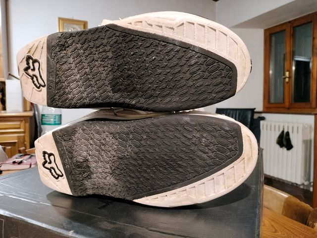 Stivali Motocross FOX Instinct Bianchi