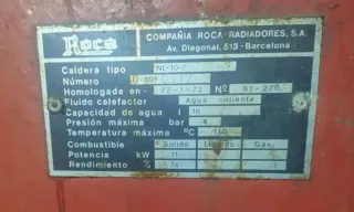 Caldera Roca NL-10-7 Leña/Carbón