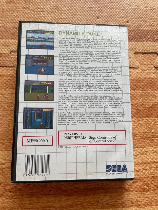 Dynamite Duke - Sega Master System