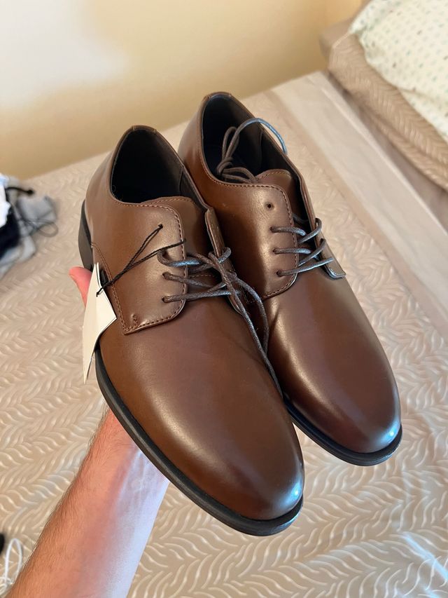 Zapatos de vestir marrones hombre Talla 41