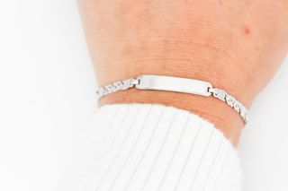 Esclava De Oro Blanco De 18K.. Ref: 072-05-00097