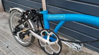 Bicicleta Plegable Brompton Azul