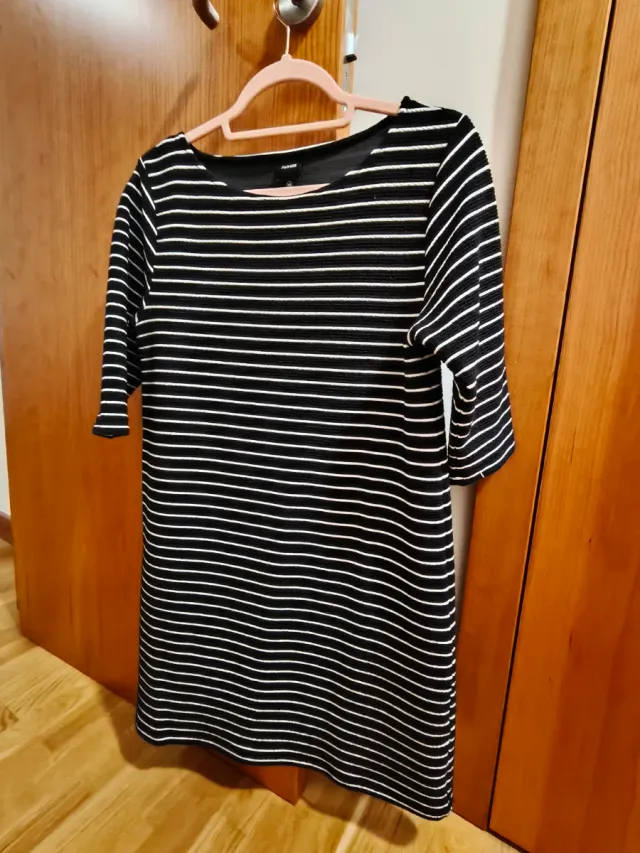 Vestido rayas manga francesa talla M