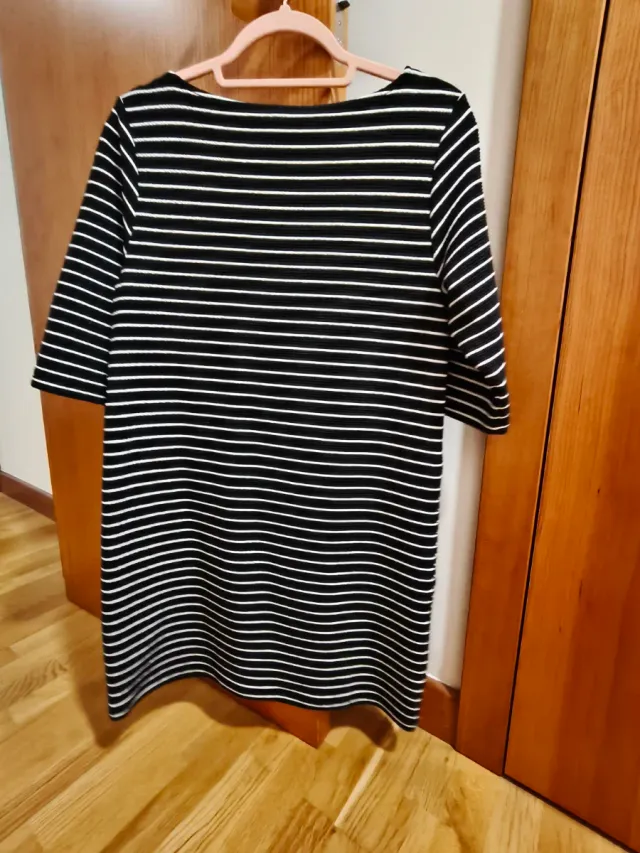 Vestido rayas manga francesa talla M