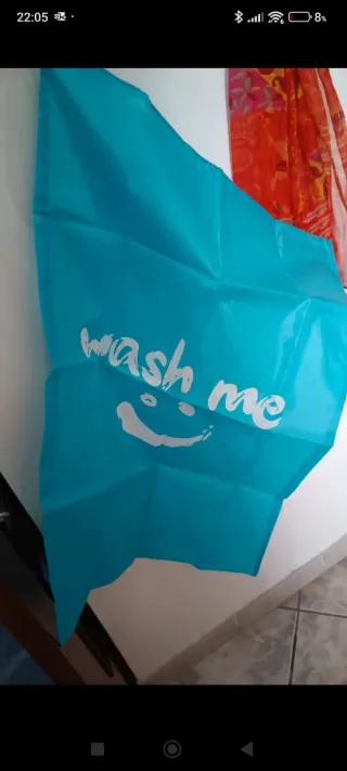 Sacco lavanderia wash me con faccina