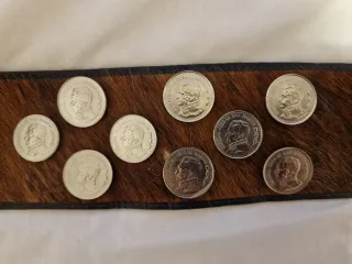 Cinturón Piel Western Vintage Hebilla Plateada