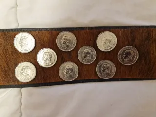 Cinturón Piel Western Vintage Hebilla Plateada