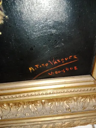 Pintura al óleo firmada. M.Tito Vazquez.