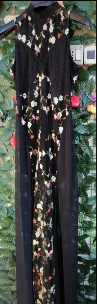 Abito Lungo con pantaloncino Tally Weijl Nero Pizz