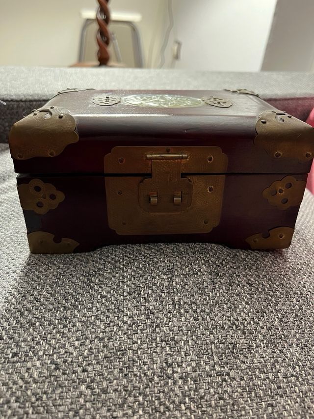 Joyero Chino Madera y Jade