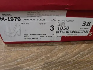 Zapatos Wonders piel negros tacón plataforma