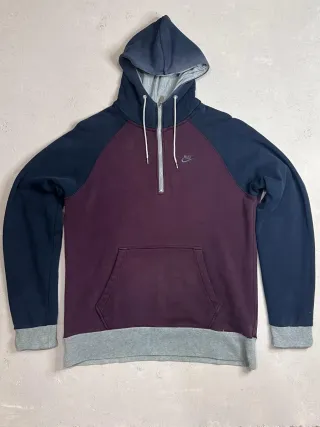 Felpa Nike Vintage anni '90 Zip e  Cappuccio