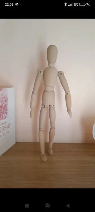 Manichino snodabile in legno 31 cm