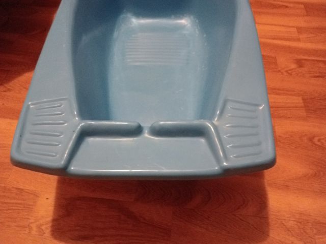 Bañera de bebé azul