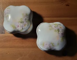 Portagioie Limoges decorato rose