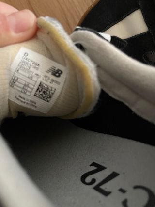 Deportivas New Balance T36 Negro Blanco