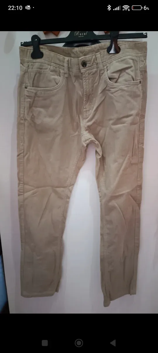 Pantaloni uomo invernali beige 50