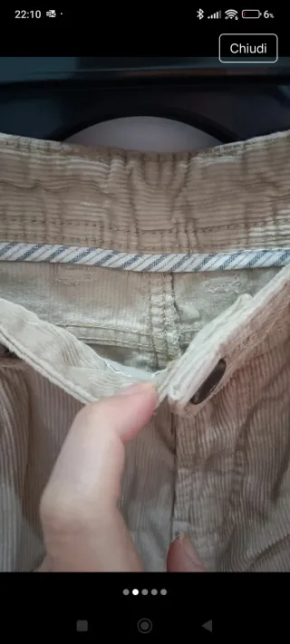 Pantaloni uomo invernali beige 50