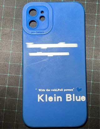 Custodia per iPhone 11 blu Klein