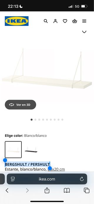 Balda IKEA BERGSHULT / PERSHULT
