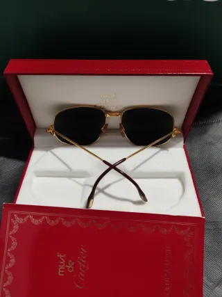 Gafas de Sol Cartier Doradas y Verdes