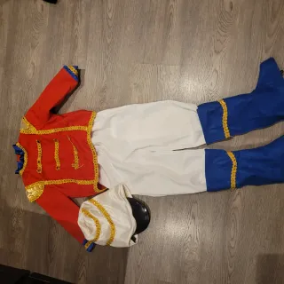 Disfraz de soldado rojo, blanco y azul, 5 años