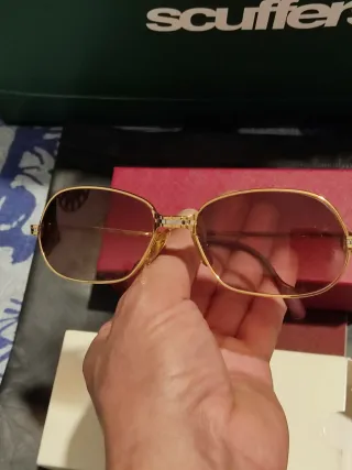 Gafas de Sol Cartier Doradas Marrones