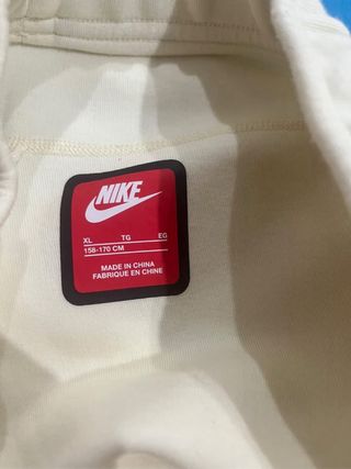 Pantalón Nike Tech Fleece Blanco Original