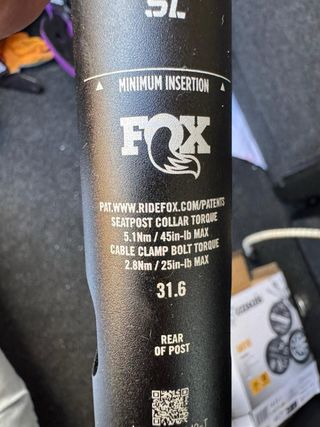 Tija telescópica FOX Transfer SL 31.6
