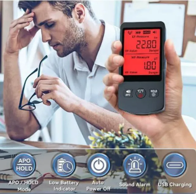 Medidor EMF 3 en 1 Digital Nuevo