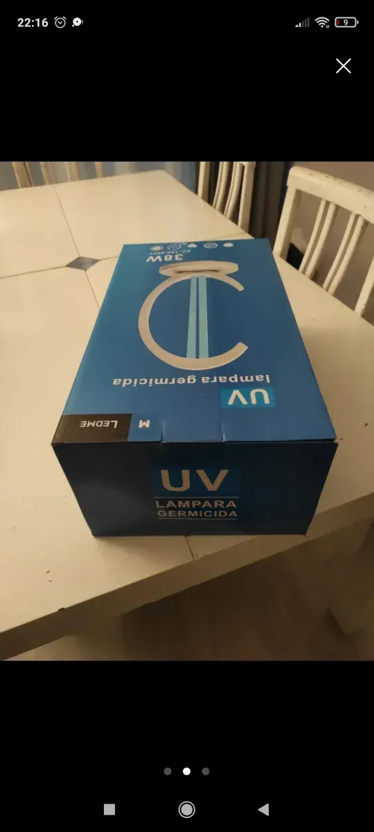 Lámpara UV desinfectante