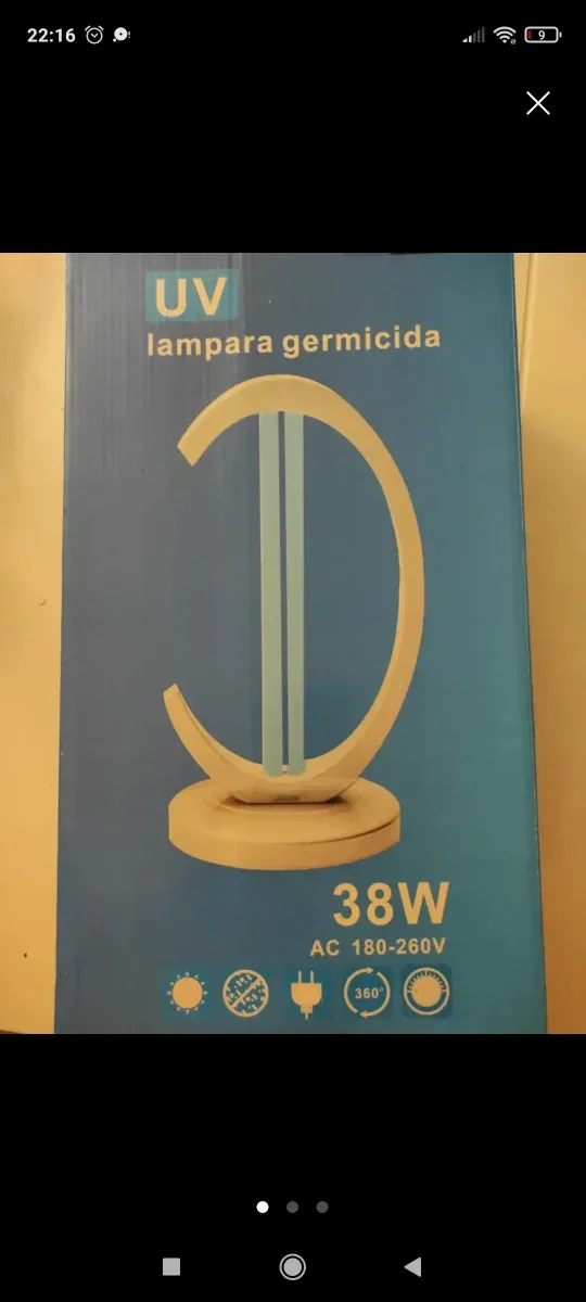 Lámpara UV desinfectante