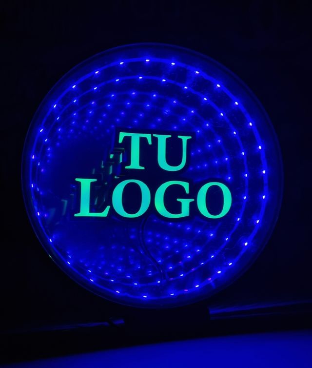 Lámpara LED Infinity Mirror TU LOGO
