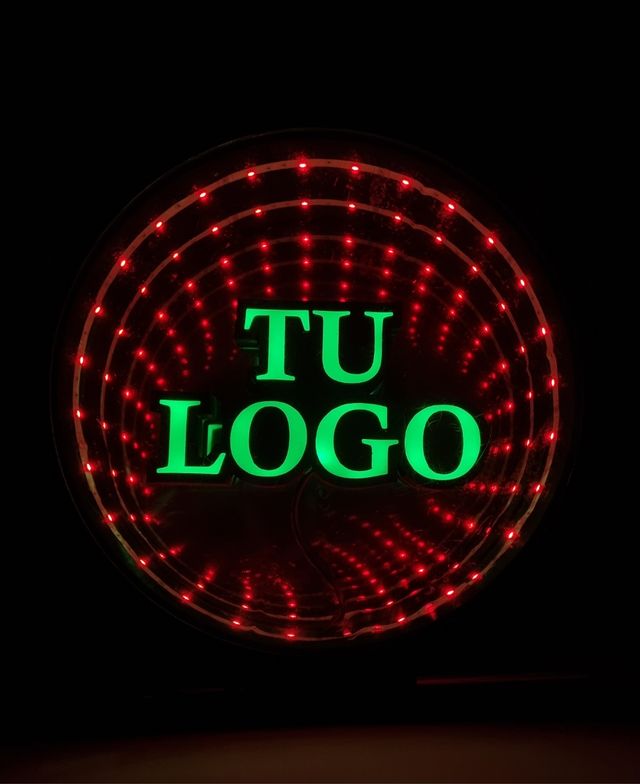 Lámpara LED Infinity Mirror TU LOGO