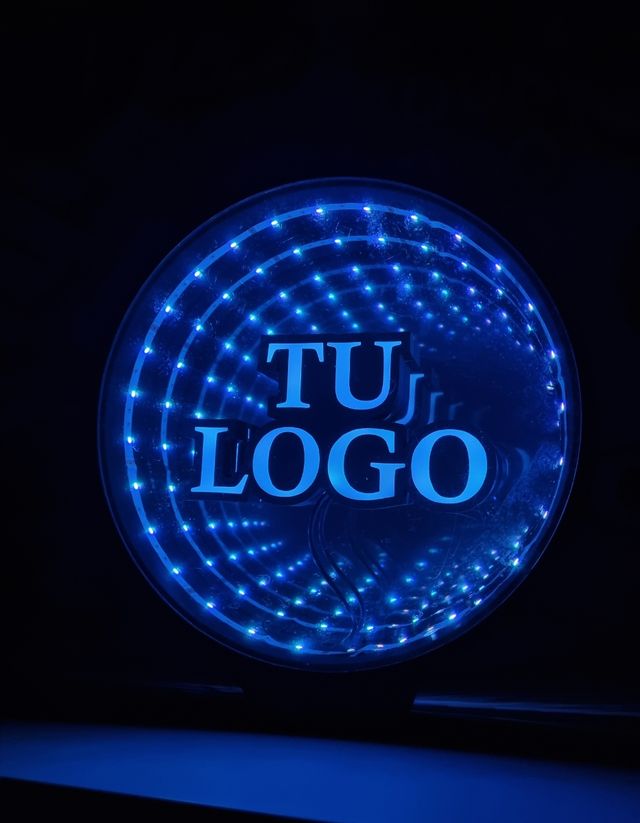 Lámpara LED Infinity Mirror TU LOGO