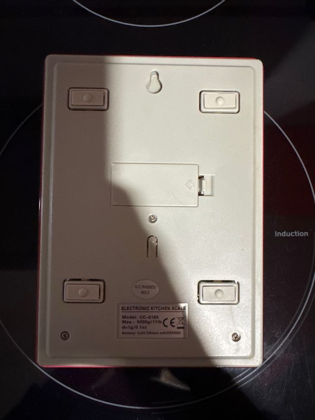 Báscula de cocina PRITECH roja