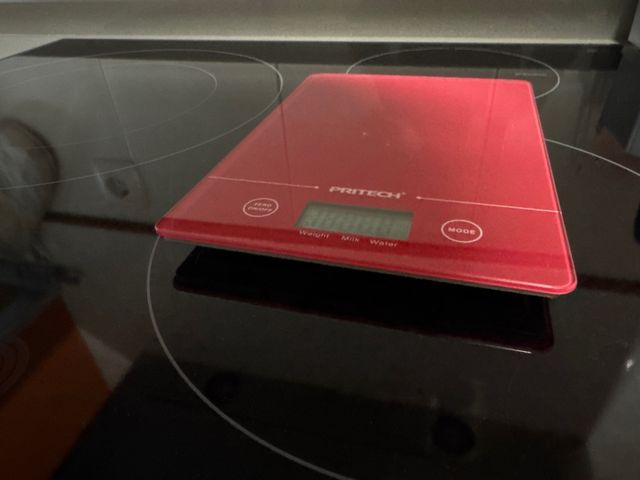 Báscula de cocina PRITECH roja