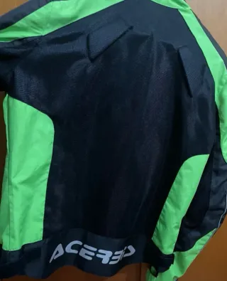 Chaqueta Moto Acerbis Negra y Verde
