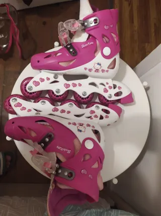Patines Hello Kitty rosas