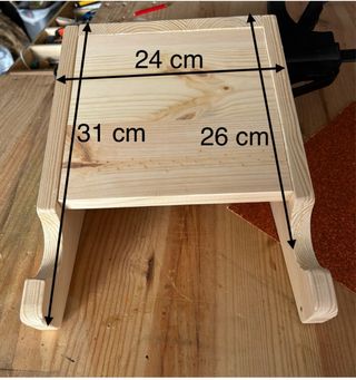 Soporte madera para bicicleta