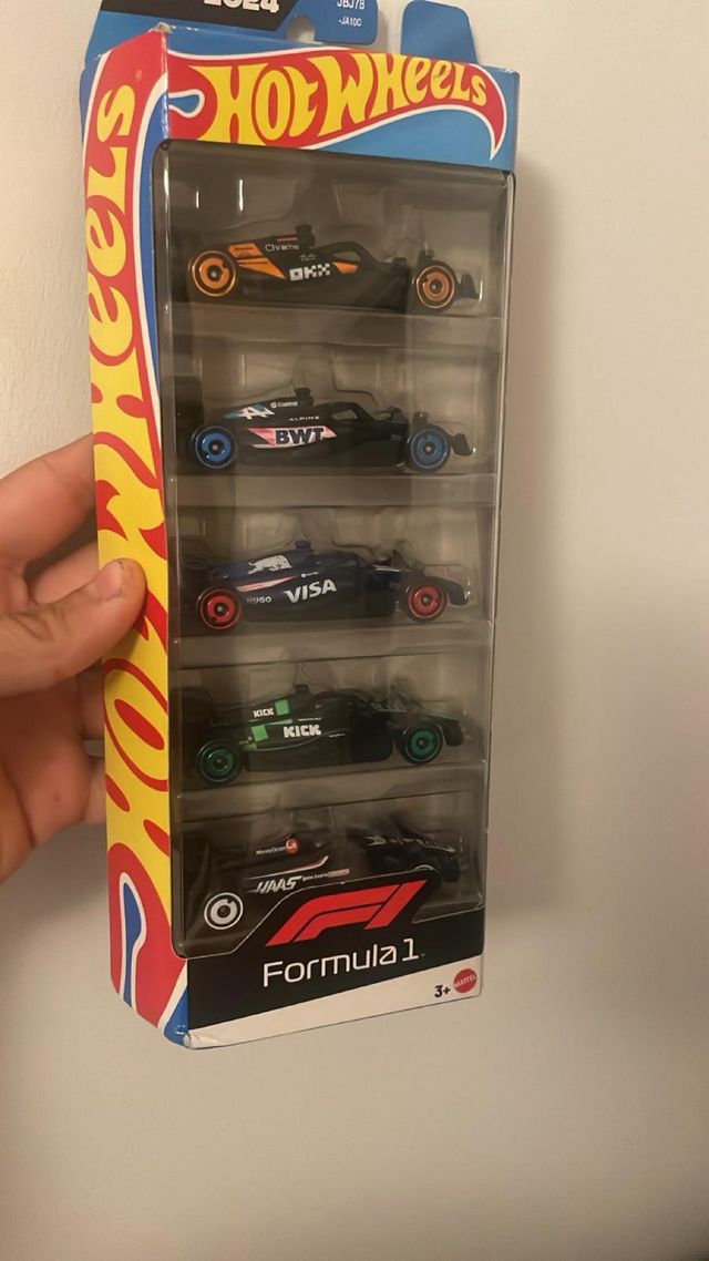 Pacchetto 5 auto Hot Wheels Formula 1