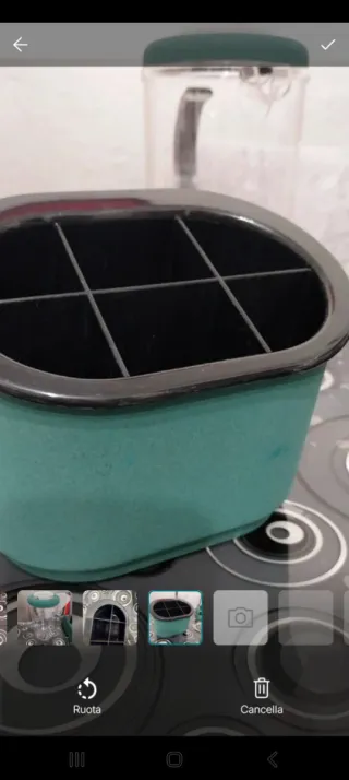 Set Guzzini brocca, porta posate, grattugia