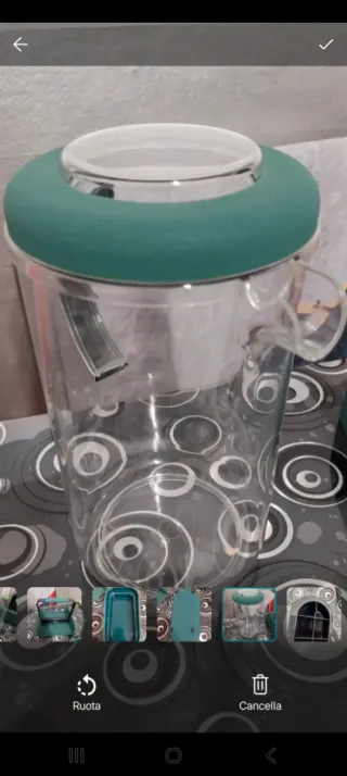 Set Guzzini brocca, porta posate, grattugia