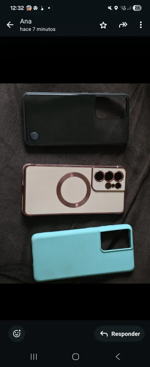 Samsung S21 Ultra 12GB piezas con caja y 3 fundas