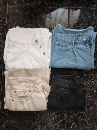 Pantalones vaqueros 4 colores, talla 36