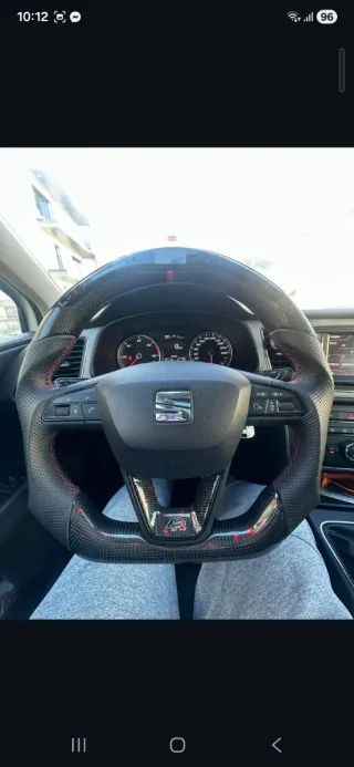 Volante Seat Leon 5F FR Carbono e Pele