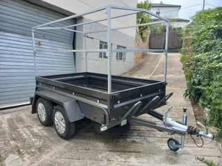 Remolque 750Kg, Doble Eje, Freno, Mixto:Moto/carga