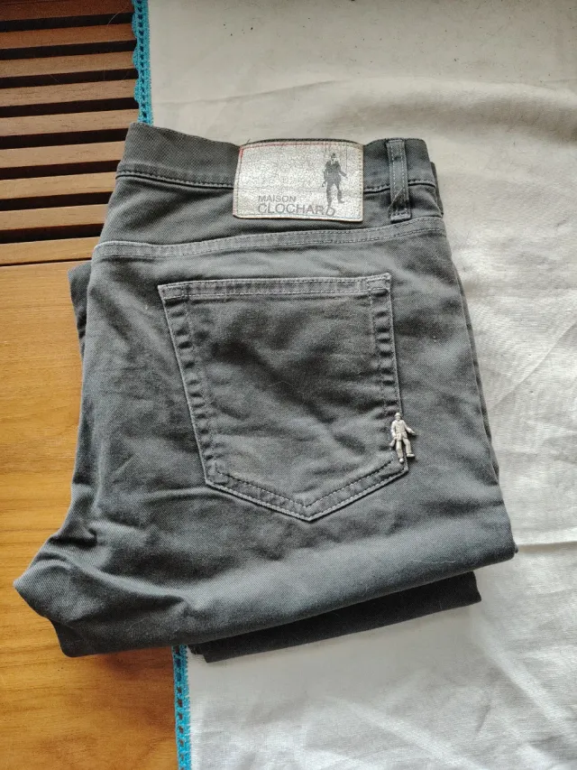 Maison Clochard Tris Pantaloni Uomo Slim Fit