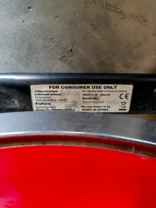 BICICLETA SPINNING PRO-FORM 190 SPX